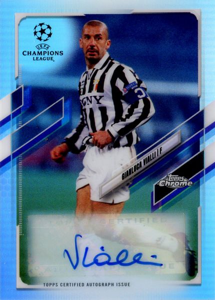 Gianluca  Vialli : Juventus - Topps Chrome UCL  - Asta Pop Culture / Memorabilia e Card - Associazione Nazionale - Case d'Asta italiane