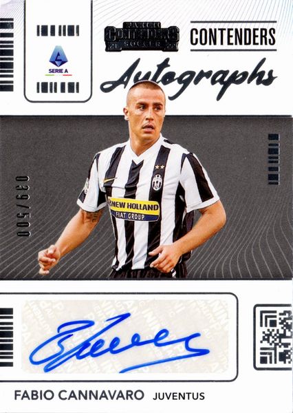 Fabio  Cannavaro : Juventus - Panini Chronicles Contenders Serie A 39/500  - Asta Pop Culture / Memorabilia e Card - Associazione Nazionale - Case d'Asta italiane