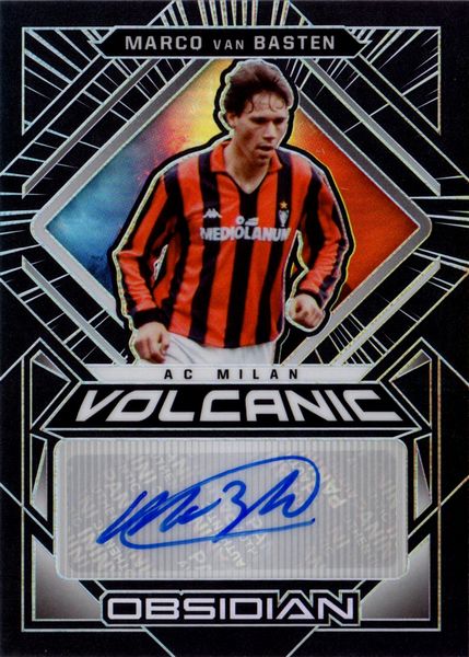 Marco  Van Basten : Milan - Panini Obsidian Marco Volcanic 29/75  - Asta Pop Culture / Memorabilia e Card - Associazione Nazionale - Case d'Asta italiane