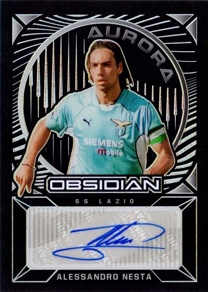 Alessandro  Nesta : Lazio - Panini Obsidian Prizm Refractor 125/149  - Asta Pop Culture / Memorabilia e Card - Associazione Nazionale - Case d'Asta italiane
