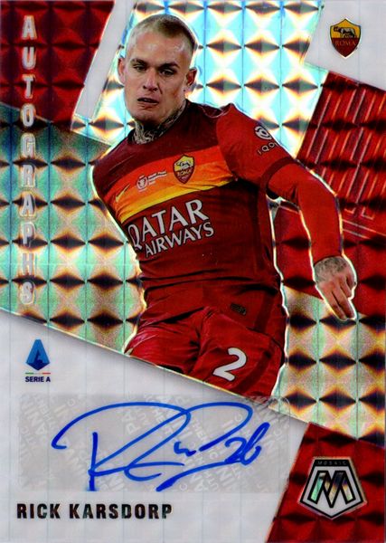 Rick  Karsdorp : Roma - Panini Mosaic Prizm Soccer  - Asta Pop Culture / Memorabilia e Card - Associazione Nazionale - Case d'Asta italiane