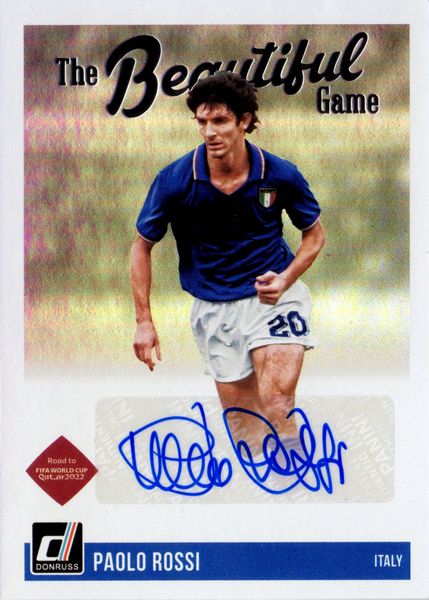 Paolo  Rossi : Panini Donruss Soccer Beautiful Game  - Asta Pop Culture / Memorabilia e Card - Associazione Nazionale - Case d'Asta italiane