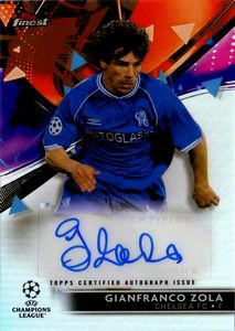 Gianfranco  Zola - Chelsea - Topps Finest UCL Refractor 50/200