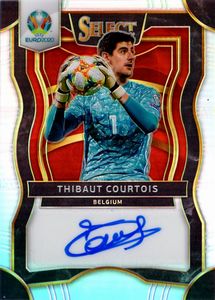 Thibaut  Courtois - Belgio - Panini Select UEFA Silver Prizm