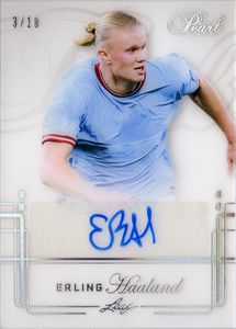 Erling  Haaland - Manchester City - Leaf Pearl Base Auto Silver Spectrum 3/10