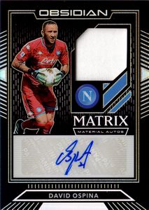 David  Ospina - Napoli - Panini Obsidian Matrix Material 26/99