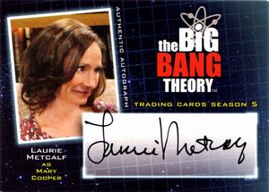 Laurie  Metcalf - Big Bang Theory autograph card