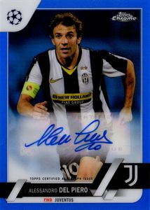 Alessandro  Del Piero - Juventus - Topps Chrome UEFA Ale True Blue Refractor 101/150