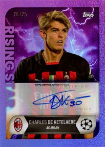 Charles  De Ketelaere - Milan - Topps Uefa Champions League Rising Star 8/25