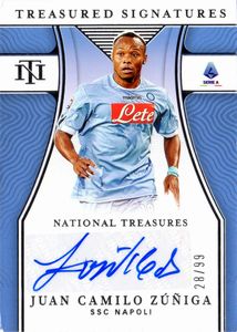 Camilo  Zuniga - Napoli - Panini Chronicles Treasured Signatures 28/99