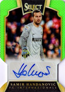 Samir  Handanovic - Inter - Panini Select Neon Green Prizm Refractor 45/49