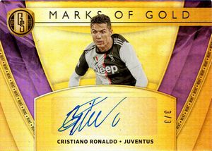 Cristiano  Ronaldo - Juventus - Panini Gold Standard Soccer Marks of Gold 3/3