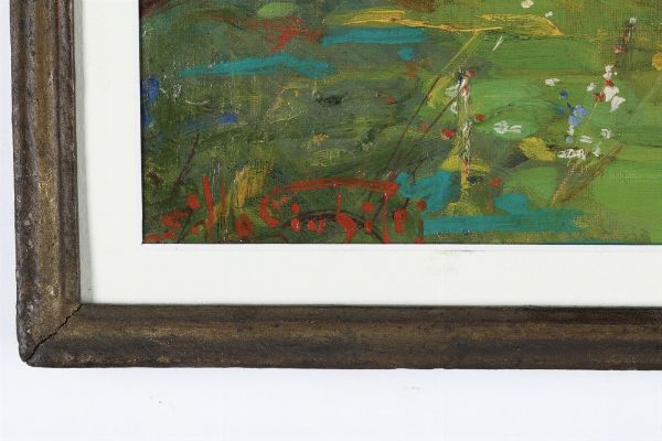 Giubilei Silla Paesaggio di campagna  - Asta Antiquariato e dipinti - Associazione Nazionale - Case d'Asta italiane