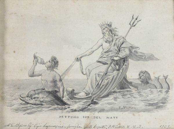 Pintore E. : 4 disegni su carta  - Asta Antiquariato e dipinti - Associazione Nazionale - Case d'Asta italiane