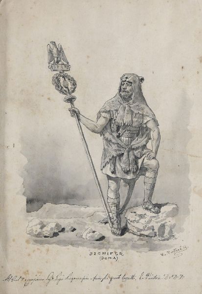 Pintore E. : 4 disegni su carta  - Asta Antiquariato e dipinti - Associazione Nazionale - Case d'Asta italiane