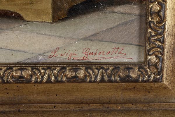 Luigi Gainotti : S.Francesco con Bambino  - Asta Antiquariato e dipinti - Associazione Nazionale - Case d'Asta italiane