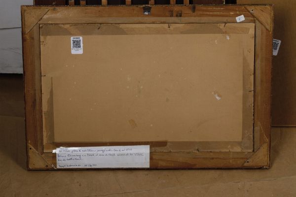 Max Khun (1838-1888) Veduta di porto  - Asta Antiquariato e dipinti - Associazione Nazionale - Case d'Asta italiane