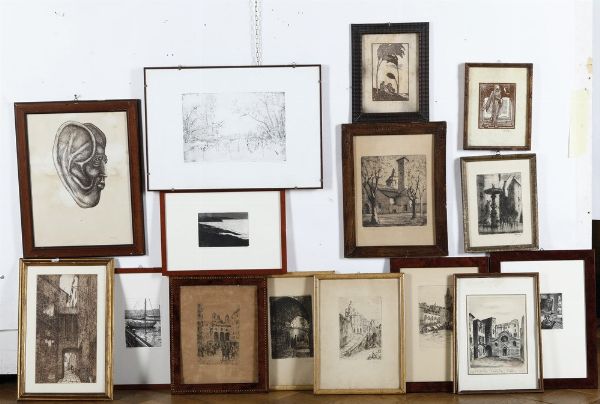 Lotto di stampe moderne  - Asta Antiquariato e dipinti - Associazione Nazionale - Case d'Asta italiane