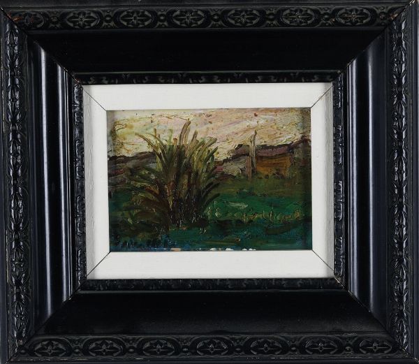 Mario Cavalla : Paesaggio  - Asta Antiquariato e dipinti - Associazione Nazionale - Case d'Asta italiane