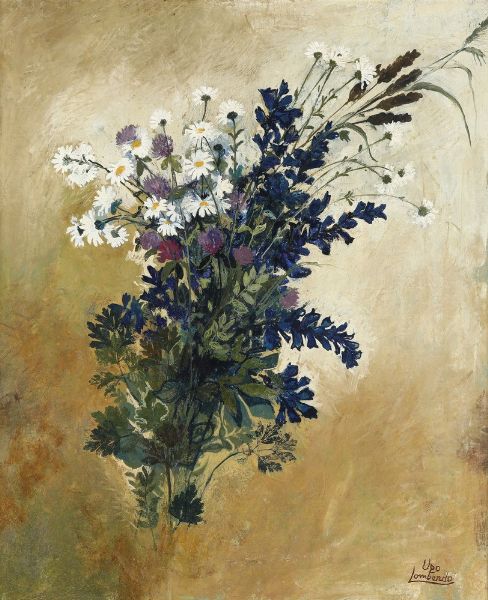 Ugo Lombardo : Fiori  - Asta Antiquariato e dipinti - Associazione Nazionale - Case d'Asta italiane