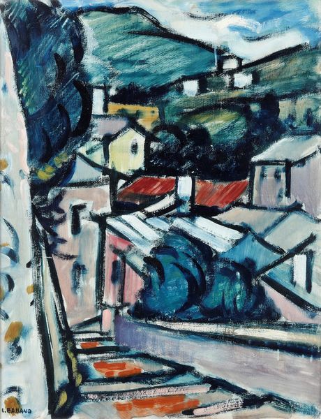 Luigi Bassano : Paesaggio  - Asta Antiquariato e dipinti - Associazione Nazionale - Case d'Asta italiane