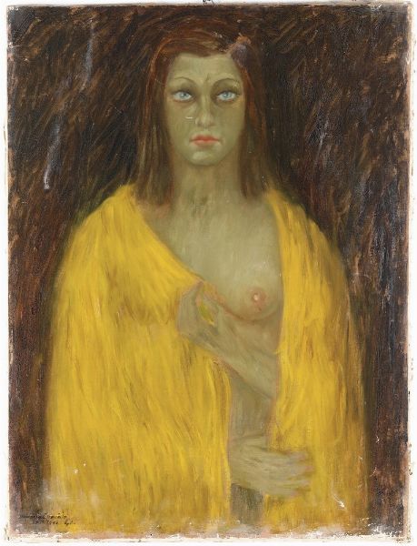 Armando Cuniolo : Donna dai capelli rossi, 1940  - Asta Antiquariato e dipinti - Associazione Nazionale - Case d'Asta italiane