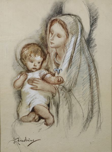 Adelina Zandrino : Madonna con il Bambino  - Asta Antiquariato e dipinti - Associazione Nazionale - Case d'Asta italiane