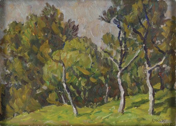 Firmato Vairo Paesaggio boschivo  - Asta Antiquariato e dipinti - Associazione Nazionale - Case d'Asta italiane