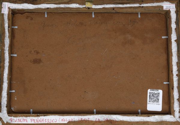 Giuseppe Pennasilico : Madre con bambino in spiaggia  - Asta Antiquariato e dipinti - Associazione Nazionale - Case d'Asta italiane