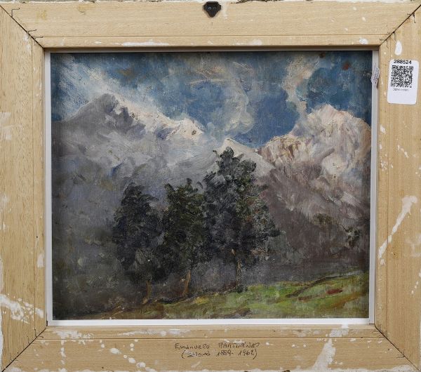 Emanuele Martinengo : Paesaggio costiero, 1938  - Asta Antiquariato e dipinti - Associazione Nazionale - Case d'Asta italiane