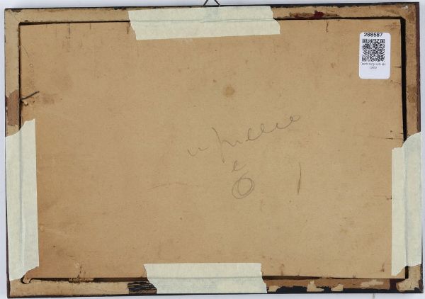 Angelo Maria Armao : Borgo sotto alla collina  - Asta Antiquariato e dipinti - Associazione Nazionale - Case d'Asta italiane