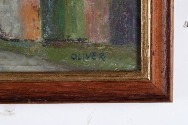 Egidio Oliveri (1911 - 1998) Casolare  - Asta Antiquariato e dipinti - Associazione Nazionale - Case d'Asta italiane