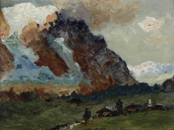 Gerolamo Varese : Landa e monti  - Asta Antiquariato e dipinti - Associazione Nazionale - Case d'Asta italiane