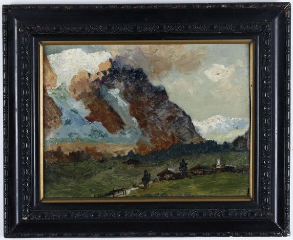 Gerolamo Varese : Landa e monti  - Asta Antiquariato e dipinti - Associazione Nazionale - Case d'Asta italiane