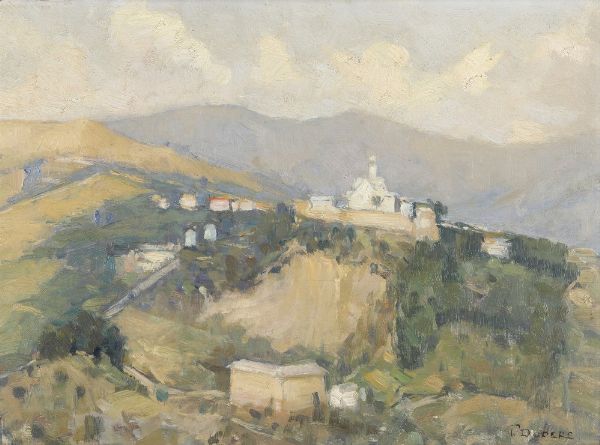 Pietro Dodero : Paesaggio collinare  - Asta Antiquariato e dipinti - Associazione Nazionale - Case d'Asta italiane