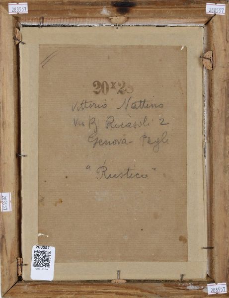 Vittorio Nattino : Rustico  - Asta Antiquariato e dipinti - Associazione Nazionale - Case d'Asta italiane