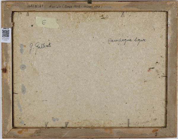 Giacinto Galbiati : Campagna ligure  - Asta Antiquariato e dipinti - Associazione Nazionale - Case d'Asta italiane