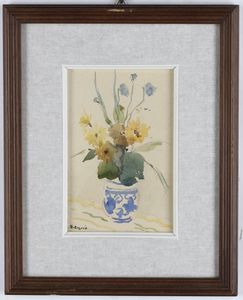 Arturo De Luca : Vaso di fiori  - Asta Antiquariato e dipinti - Associazione Nazionale - Case d'Asta italiane
