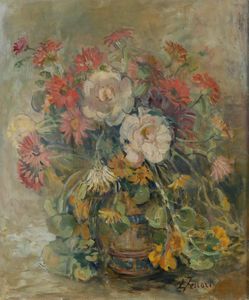 Linda Ferrario - Natura morta con fiori