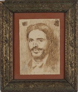 Arnaldo Castrovillari - Ritratto di uomo baffuto