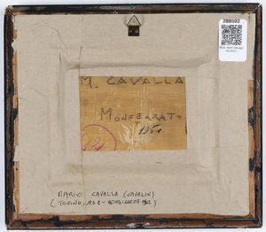 Mario Cavalla : Paesaggio  - Asta Antiquariato e dipinti - Associazione Nazionale - Case d'Asta italiane