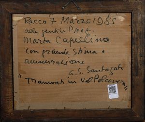 Antonio Giuseppe Santagata : Tramonti in Val Polcevera  - Asta Antiquariato e dipinti - Associazione Nazionale - Case d'Asta italiane