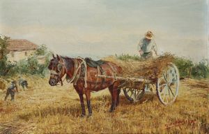 Giovanni Bottai - Raccolta del grano