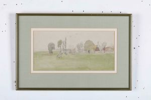 Lotto misto di 15 tra disegni e acquerelli  - Asta Antiquariato e dipinti - Associazione Nazionale - Case d'Asta italiane