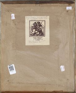 Ercole Salvatore Aprigliano : Sentiero con alberi  - Asta Antiquariato e dipinti - Associazione Nazionale - Case d'Asta italiane