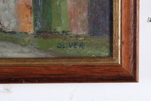 Egidio Oliveri (1911 - 1998) Casolare  - Asta Antiquariato e dipinti - Associazione Nazionale - Case d'Asta italiane
