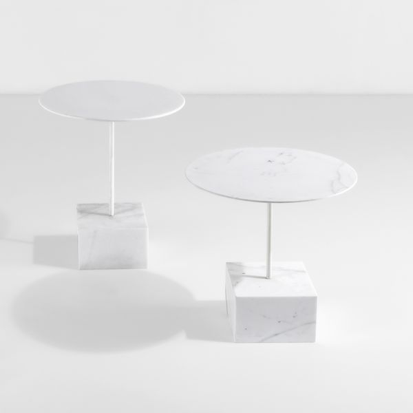 ETTORE SOTTSASS : Due tavoli mod. primavera  - Asta Design 200 - Associazione Nazionale - Case d'Asta italiane