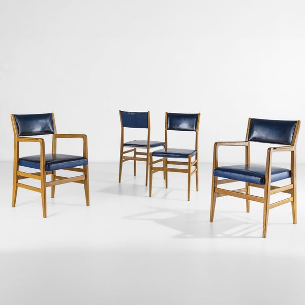 GIO PONTI : Due capotavola e due sedie  - Asta Design 200 - Associazione Nazionale - Case d'Asta italiane