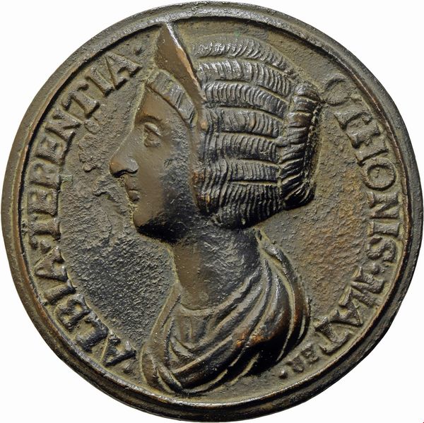 ALBIA TERENTIA (moglie dell'Imperatore Otone)  - Asta Placchette e medaglie dal XIV al XIX secolo - Associazione Nazionale - Case d'Asta italiane