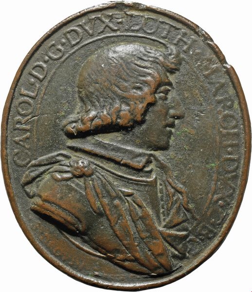 Simeon Drouin : Carlo V Lorraine  - Asta Placchette e medaglie dal XIV al XIX secolo - Associazione Nazionale - Case d'Asta italiane